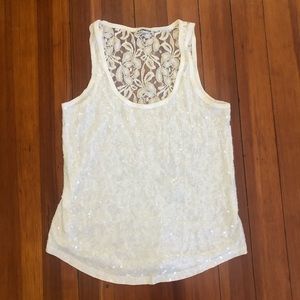 SALE⚡️Express Sequin & Lace Tank Top